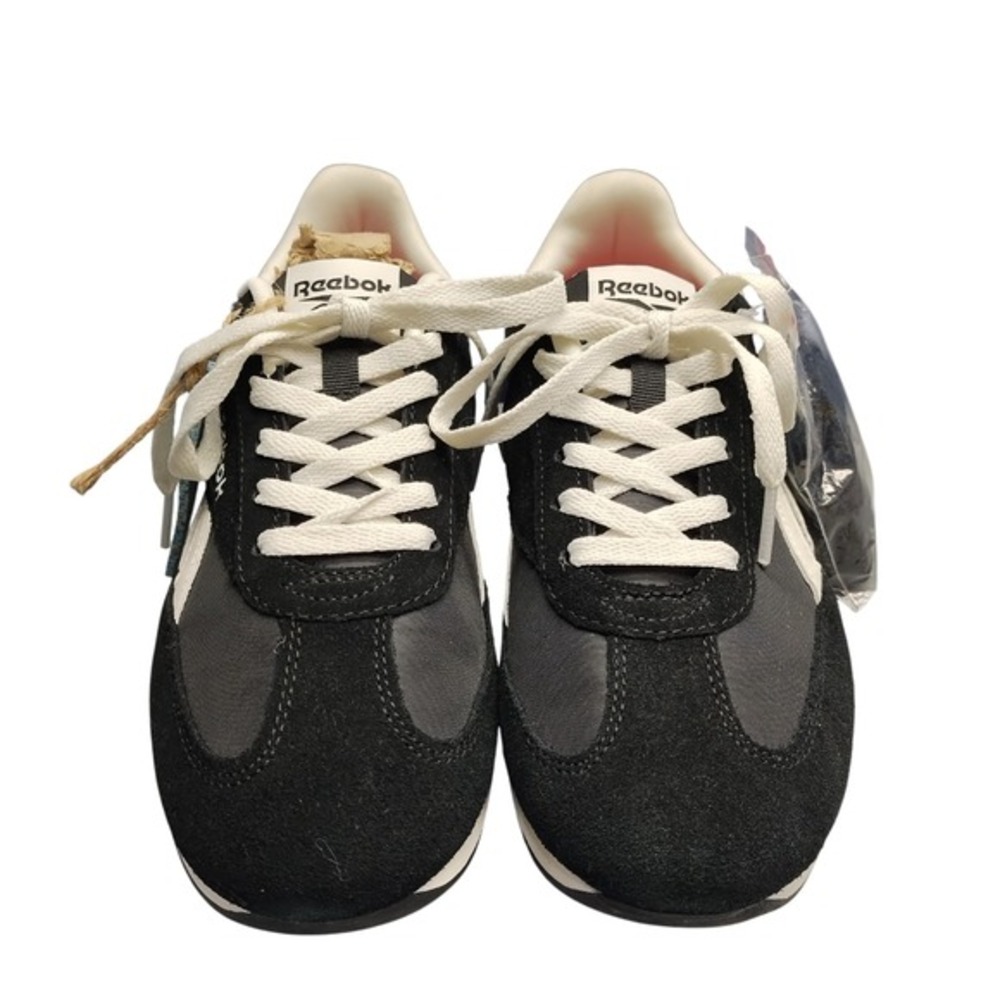 Reebok Comfort Footbed Sneakers Womens US Size 8.5 Black White‎ Running Lace Up